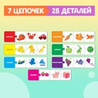 Умные макси-пазлы «Изучаем цвета», 7 цепочек, 28 деталей - фото 120932941