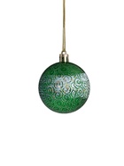 Ёлочные игрушки «Гармония», шары новогодние, набор 9 шт., d=5.5 см, зелёный/белый 9510244