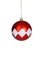 Ёлочные игрушки «Льдинки», новогодние, набор 19 шт., красно-золотой - фото 8082824