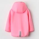 Ветровка для девочки с капюшоном MINAKU, розовая, рост 146 см 9836705