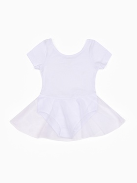 Боди с юбкой, рост 104 см, цвет белый