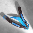 Сувенир деревянный "Нож-бабочка. Керамбит", синий - фото 4093995
