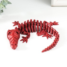 Сувенир-антистресс "Крокодил Эль Амиго" 26х11х3 см, бордовый