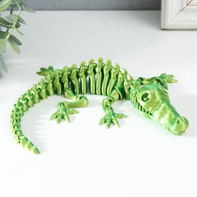 Сувенир-антистресс "Крокодил Эль Амиго" 26х11х3 см, салатовый