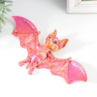Сувенир-антистресс "Летучая Мышь Бартог" 23,5х11,5х3,8 см, розовый хамелеон - фото 24256302