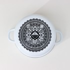 Кастрюля эмалированная «Черешня», 3 л, индукция, цвет белый - Фото 4