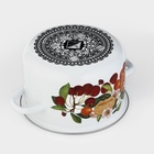 Кастрюля эмалированная «Черешня», 4 л, индукция, цвет белый - Фото 3