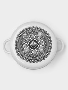 Кастрюля эмалированная «Черешня», 5.5 л, индукция, белая - Фото 4