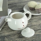 УЦЕНКА Набор керамический чайный «Чай для двоих», 3 предмета: чайник 400 мл, 2 чашки 200 мл - Фото 4