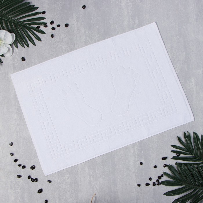 Полотенце для ног «Этель» Hotel, 50×70 см, хлопок 100%, белое - Фото 1