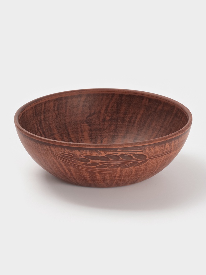 Салатник «Колос», 1 л, 18.5×6 см, красная глина - Фото 1