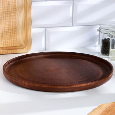 Блюдо для пиццы «Гладь», 28×2.5 см, красная глина