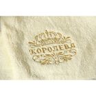 Полотенце с вышивкой "Collorista" Королева 30х70 см, хлопок 450 гр/м2 - Фото 2