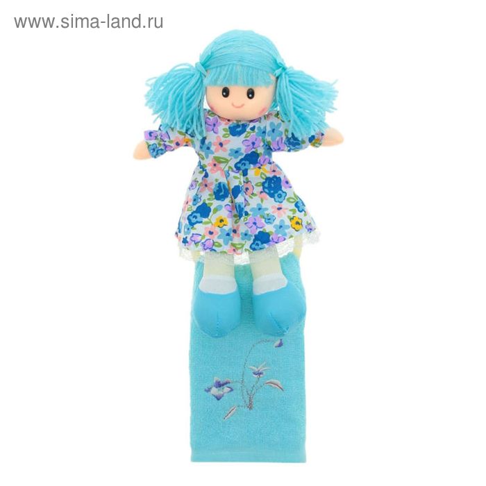 Мягкая игрушка кукла держатель+полотенце "Алиса", цвета МИКС - Фото 1