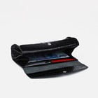 Кошелёк женский на кнопке, цвет чёрный - фото 22645227