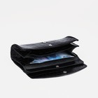 Кошелёк женский на кнопке, цвет чёрный - фото 22645228