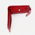 Кошелёк женский на кнопке, цвет красный - фото 22645231