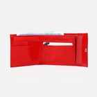 Кошелёк женский на кнопке, цвет красный - фото 22645309