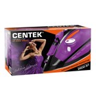 Утюг Centek CT-2355, 2500 Вт, керамическая подошва, 200 мл, 40 г/мин, фиолетовый - фото 9058710