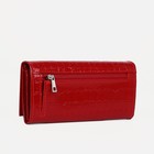 Кошелёк женский на кнопке, цвет красный - Фото 2