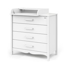 Комод пеленальный детский Felix, 80×57×96 см, 4 ящика, белый - Фото 3
