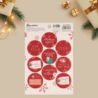 Наклейки бумажные на подарки «Почта», 14 х 21 см, Новый год - фото 319949527