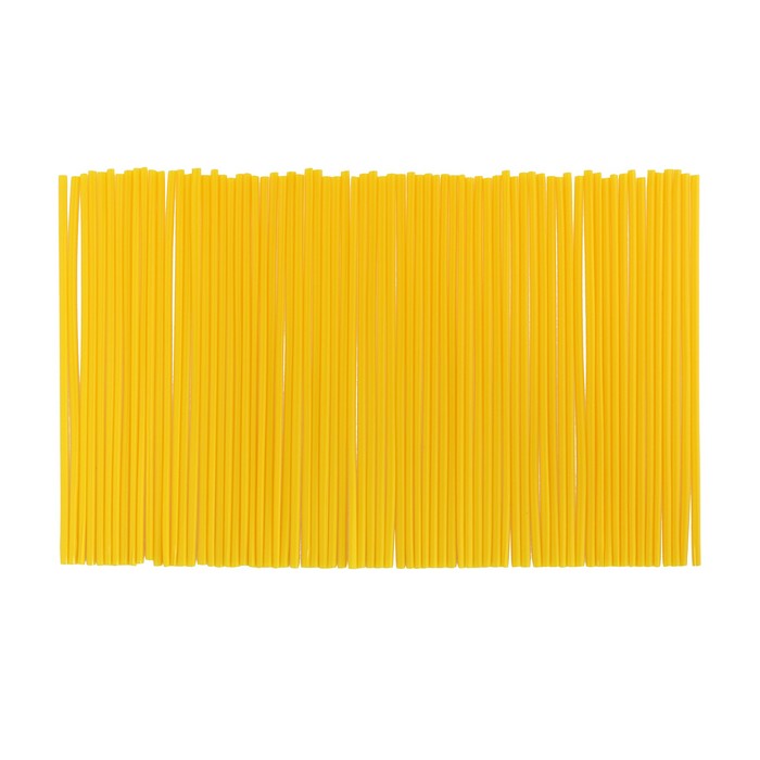 Декоративные накладки (трубки) на спицы мотоцикла, желтый, набор 72 шт - Фото 1