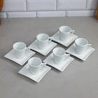 Чайный набор «Негин», 12 предметов, 6 чашек 185 мл, фарфор, Иран - Фото 2