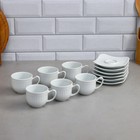 Чайный сервиз Laren, 12 предметов, 6 чашек 200 мл, фарфор, Иран - Фото 1