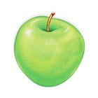 Плакат вырубной "Зелёное яблоко" 10х9 см - фото 297165798
