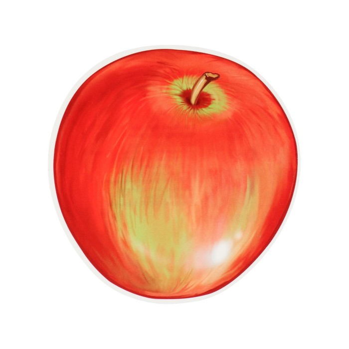 Плакат вырубной "Красное яблоко" 10х9 см - Фото 1