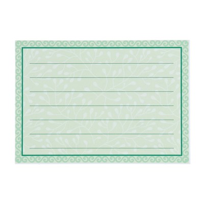 Наклейки для школьных принадлежностей "Зелёная рамка" 11х8 см