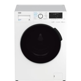 Стиральная машина Beko WDB7425R2W , сушка, класс В, 1200 об/мин, 7 кг, бело-чёрная