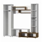 Гостиная Юна, 2200х480х1870, Белый/Дуб крафт золотой - Фото 2