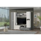 Стенка в гостиную «Юна», с шкафами, с полками, 2200×480×1870 мм, цвет анкор светлый/графит - Фото 4