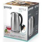 Чайник электрический Gorenje K17S, металл, 1.7 л, 2000 Вт, серебристый - фото 51341969 Чайник электрический Gorenje K17S, металл, 1.7 л, 2000 Вт, серебристый - фото 51341969