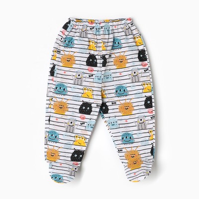 Ползунки для мальчика Luneva, рост 68 см, белые