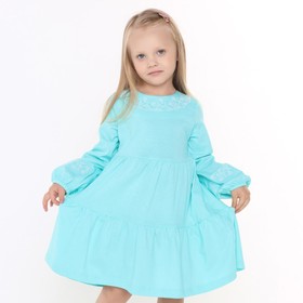 Платье для девочки, цвет зеленый, рост 110 см