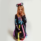 Карнавальный набор «Радужный скелетик», платье и ободок, р. S - Фото 5