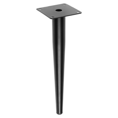 Опора мебельная CAPPIO OP08, h=300 мм, толщина площадки 1.8 мм, цвет матовый черный