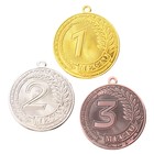 Медаль призовая «1 место» золото 196, d=5 см, без ленты - Фото 2