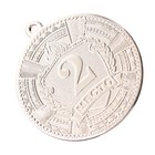 Медаль призовая «2 место» серебро 197, d=5 см, без ленты - Фото 4