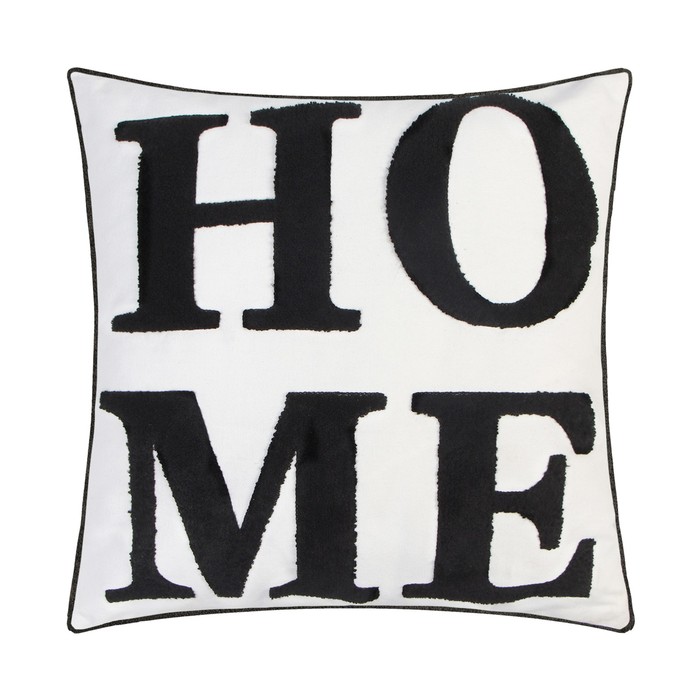 Наволочка декоративная «Этель» Бохо Home, 45х45 см, цвет чёрный - Фото 1