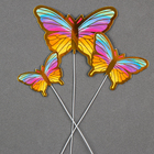 Набор для украшения торта «Бабочки», 10 шт., разноцветный - фото 110383924
