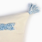 Наволочка декоративная «Этель. Бохо», 45×45 см, 100% хлопок, молочная/голубая - Фото 2