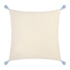 Наволочка декоративная «Этель. Бохо», 45×45 см, 100% хлопок, молочная/голубая - Фото 5