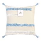 Наволочка декоративная «Этель. Бохо», 45×45 см, 100% хлопок, молочная/голубая - Фото 6