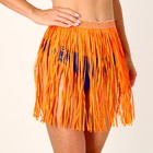 Гавайская юбка, 40 см, цвет оранжевый - фото 8207237