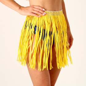 Гавайская юбка, 40 см, цвет желтый