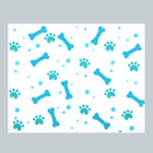 Защитная самоклеящаяся пленка на месте кормления/туалета питомца "Лапы и кости" 50х40 см - фото 24671082